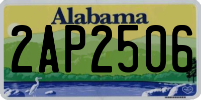 AL license plate 2AP2506