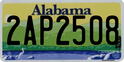 AL license plate 2AP2508