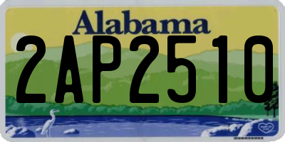AL license plate 2AP2510