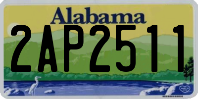 AL license plate 2AP2511