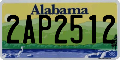 AL license plate 2AP2512