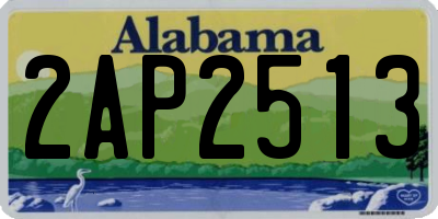 AL license plate 2AP2513