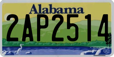 AL license plate 2AP2514