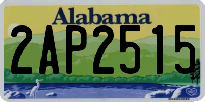 AL license plate 2AP2515