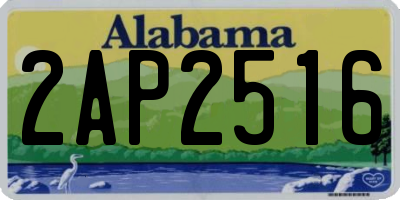 AL license plate 2AP2516