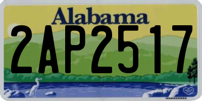 AL license plate 2AP2517
