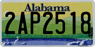 AL license plate 2AP2518