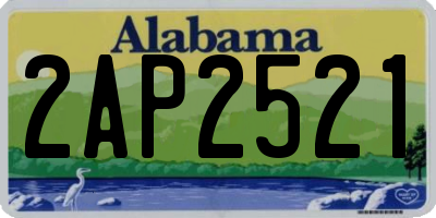 AL license plate 2AP2521