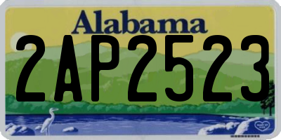 AL license plate 2AP2523