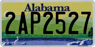 AL license plate 2AP2527