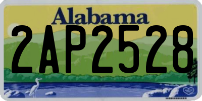 AL license plate 2AP2528