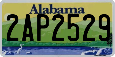 AL license plate 2AP2529