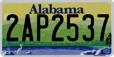AL license plate 2AP2537