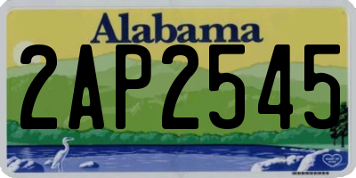 AL license plate 2AP2545