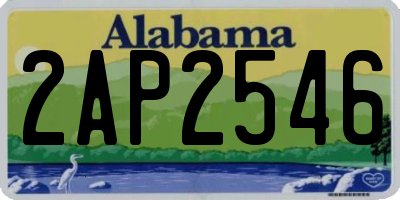 AL license plate 2AP2546