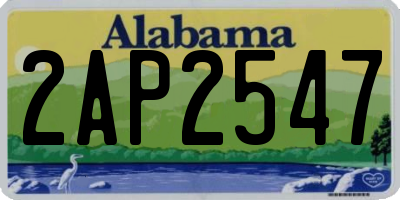 AL license plate 2AP2547