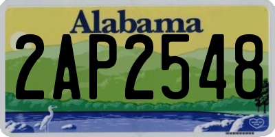AL license plate 2AP2548