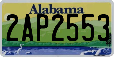 AL license plate 2AP2553