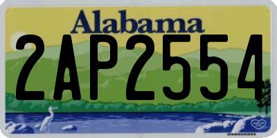 AL license plate 2AP2554