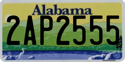 AL license plate 2AP2555
