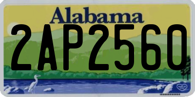 AL license plate 2AP2560