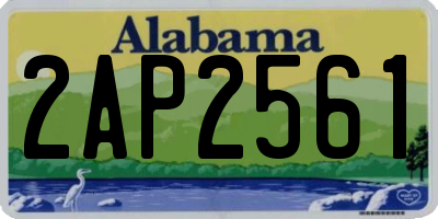 AL license plate 2AP2561