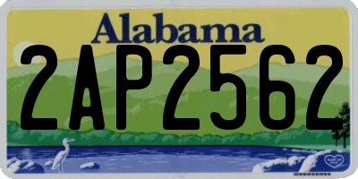 AL license plate 2AP2562