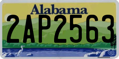 AL license plate 2AP2563