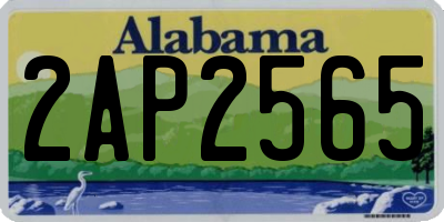 AL license plate 2AP2565
