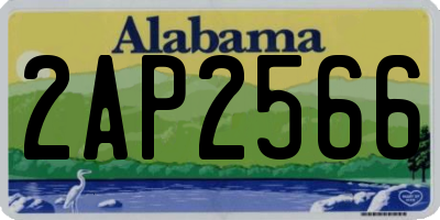 AL license plate 2AP2566