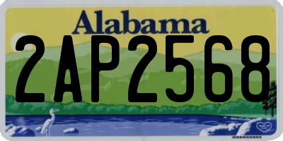 AL license plate 2AP2568