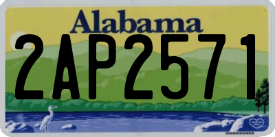 AL license plate 2AP2571