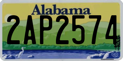 AL license plate 2AP2574