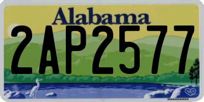 AL license plate 2AP2577
