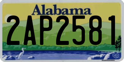 AL license plate 2AP2581