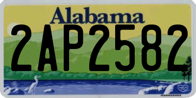 AL license plate 2AP2582
