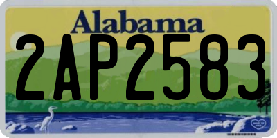 AL license plate 2AP2583