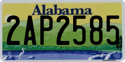 AL license plate 2AP2585
