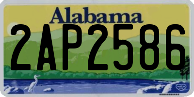 AL license plate 2AP2586