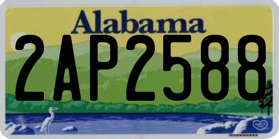 AL license plate 2AP2588
