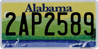 AL license plate 2AP2589