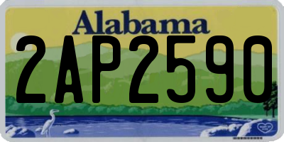 AL license plate 2AP2590