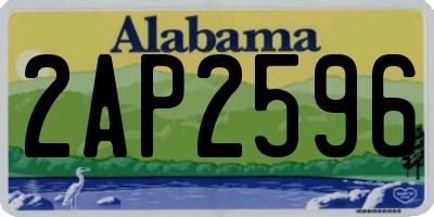 AL license plate 2AP2596