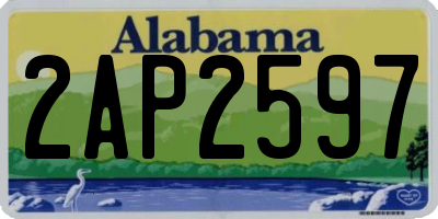 AL license plate 2AP2597
