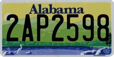 AL license plate 2AP2598