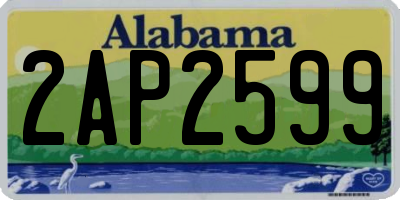 AL license plate 2AP2599