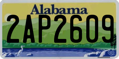 AL license plate 2AP2609