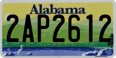 AL license plate 2AP2612
