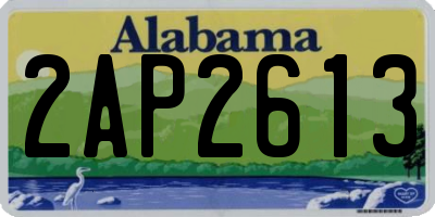 AL license plate 2AP2613