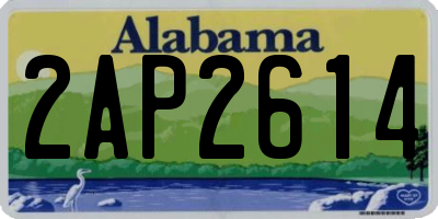 AL license plate 2AP2614
